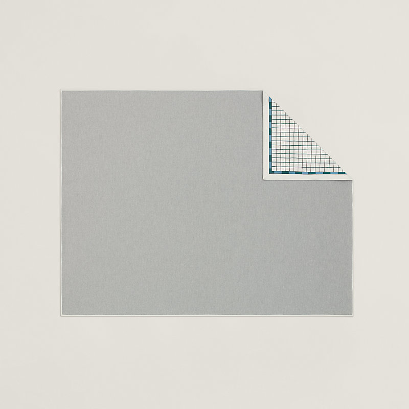 Cheval au Faubourg blanket - Blue | Hermès USA